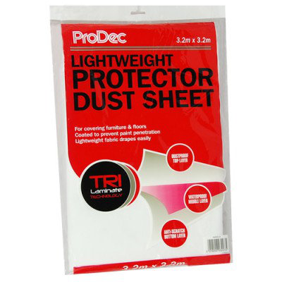 Prodec - Lightweight 3.2m x 3.2m Dust Sheet