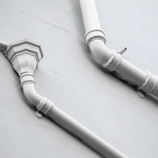 Safety Pin by Graham & Brown on some drainpipes