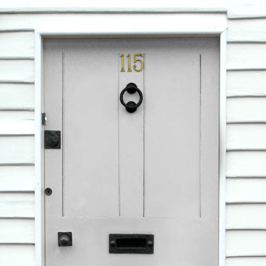 Brownie by Albany X Ideal Home Emotions of Colour on a front door